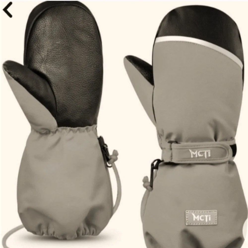 Kids' Cozy Gray Mittens